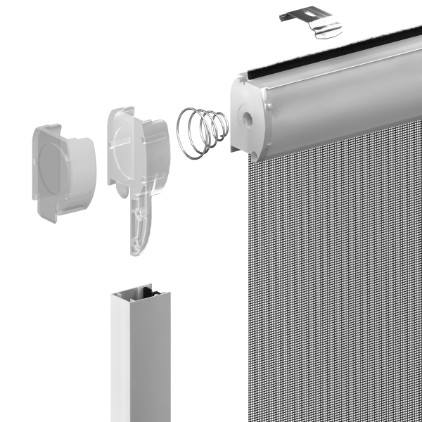 Vertical operating and return mechanism