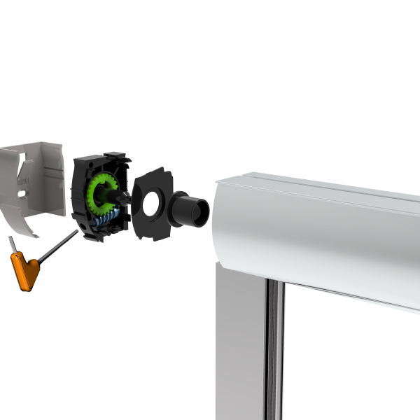 Side operating and tension adjustment mechanism