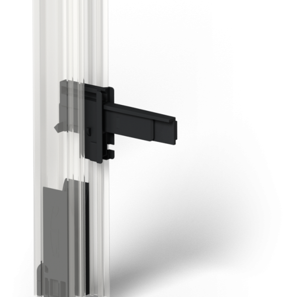 Low-profile handle with click-clack mechanism